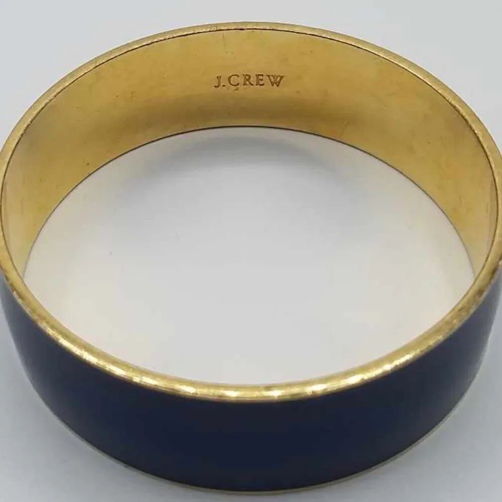 J Crew Navy Enamel Bangle - Picture 2 of 6